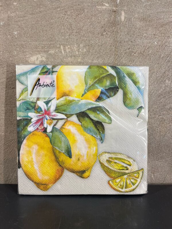Servetten sunny lemon