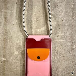 Telefoontasje cherry pink en orange