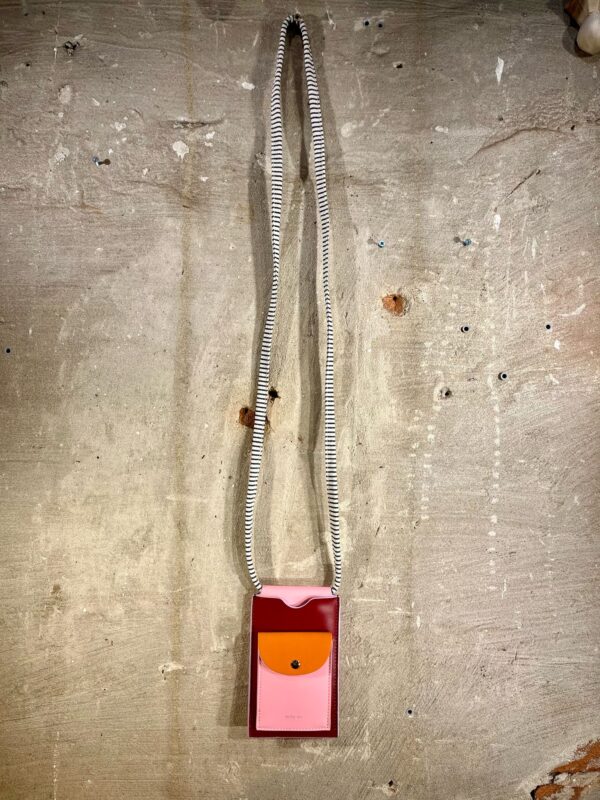Telefoontasje cherry pink en orange - Afbeelding 2