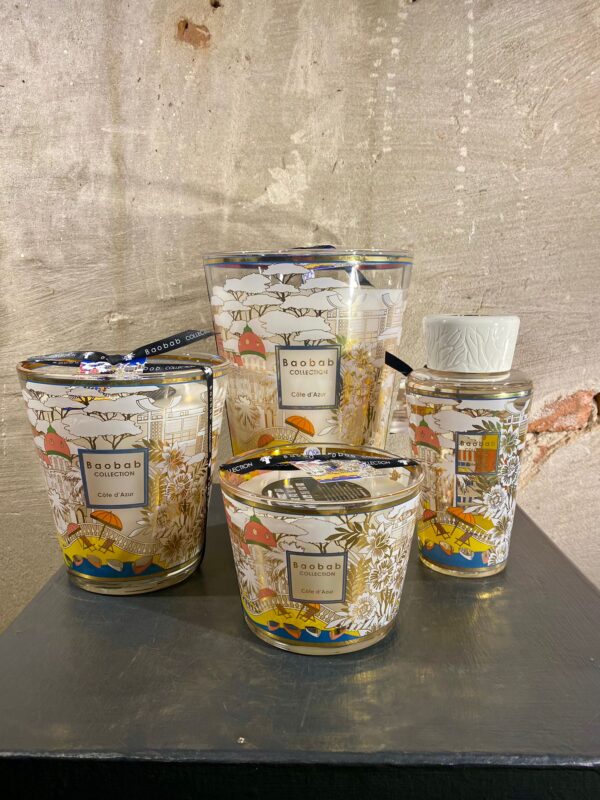 Baobab Set Cote d'Azur 3 kaarsen en 1 diffuser