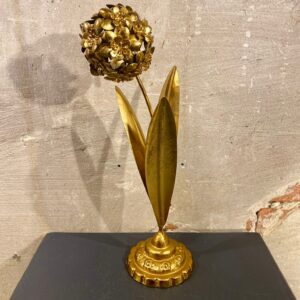 Botanische bloem kleur antiek goud