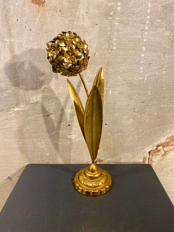 Botanische bloem kleur antiek goud