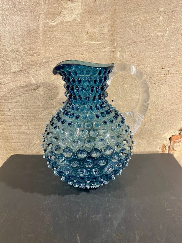 Karaf kleur blauw met helder handvat