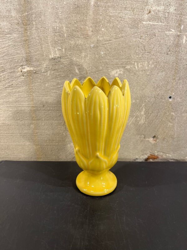 Bloemen vaas geel