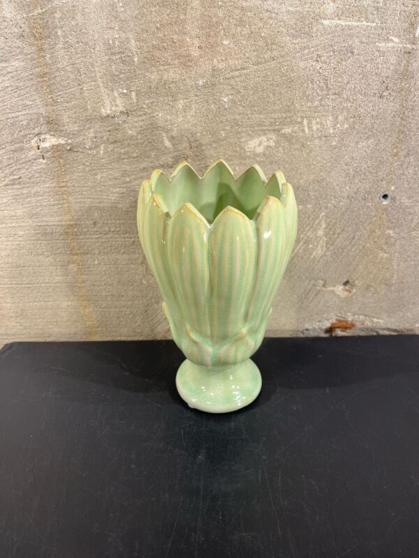 Bloemen vaas groen