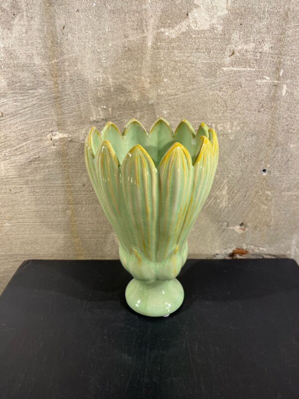 Bloemen vaas groen