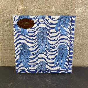 Servetten tiger stripe blue