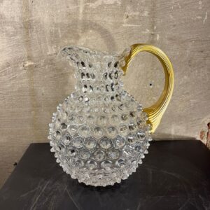 Karaf kleur Blanc met goud handvat