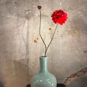 Zijden Dahlia tak rood