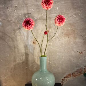 Zijden Dahlia tak roze