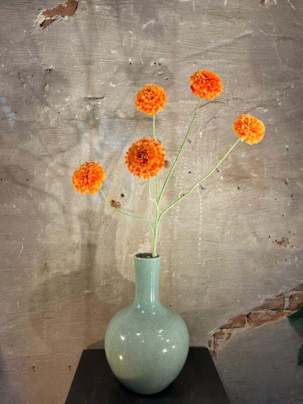 Zijden Tagetes tak oranje