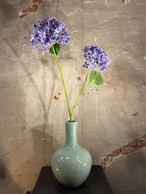 Zijden hortensia tak blauw