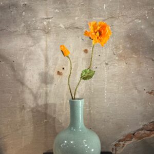 Zijden papaver oranje