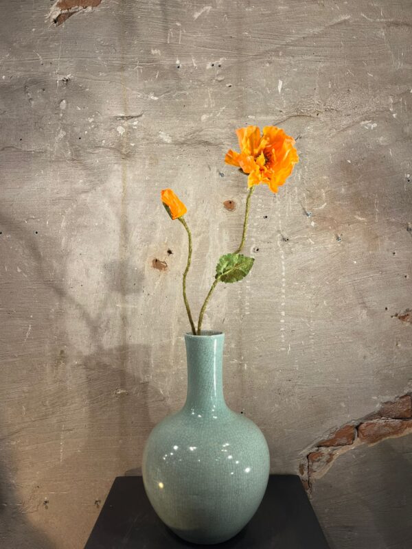 Zijden papaver oranje