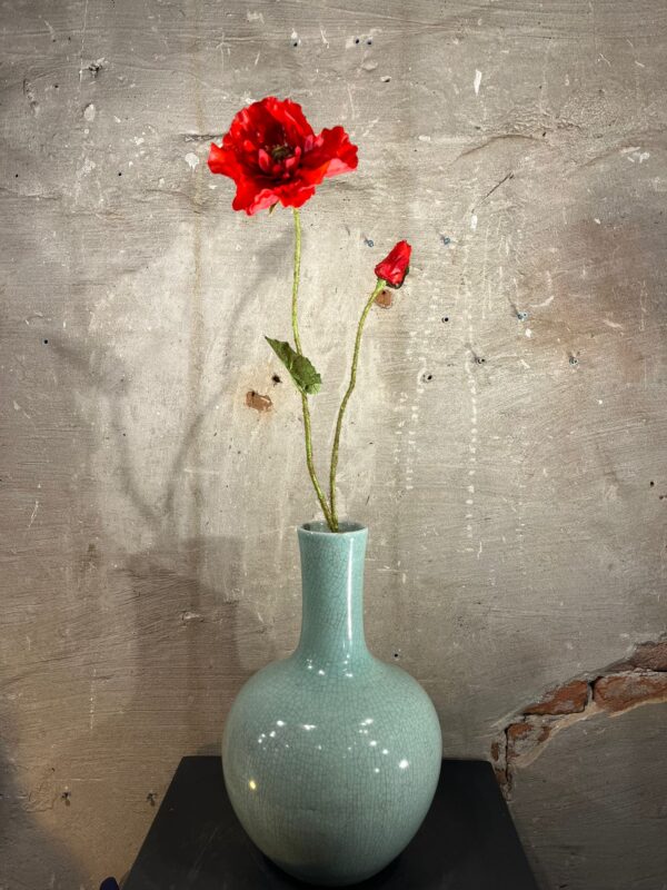 Zijden papaver rood