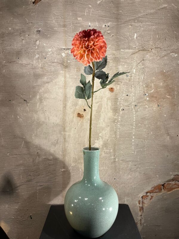 Zijden dahlia tak blush roze
