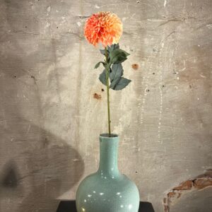 Zijden dahlia tak oranje