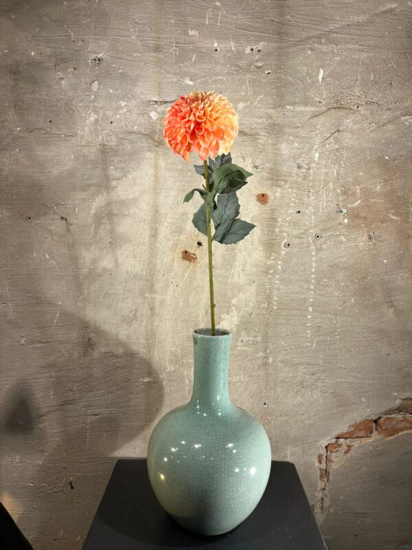 Zijden dahlia tak oranje