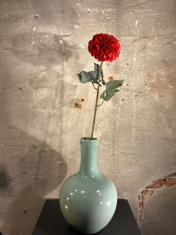Zijden dahlia tak rood