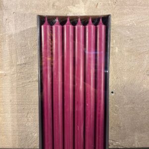 Diner kaarsen Aubergine