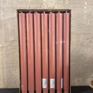 Diner kaarsen kleur oud roze