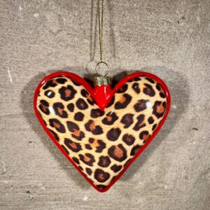 Kerstornament Panter hart rood