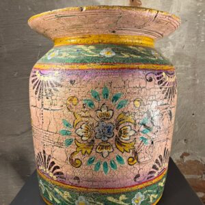 Houten melkpotten Roze