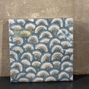 Servetten pontchartrain scallop blue