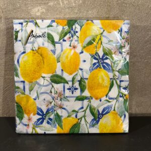 Servetten Mediterranen lemons