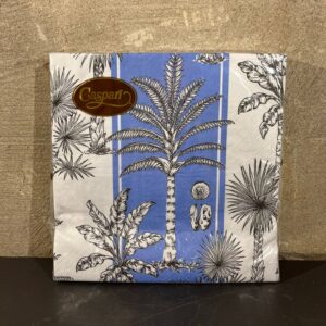 Servetten Southern palms blue white