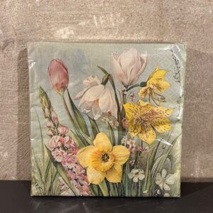 Servetten voorjaars bloemen