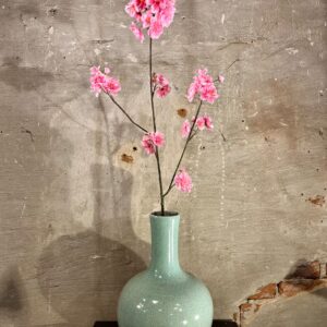 Zijden bloesem tak donker roze