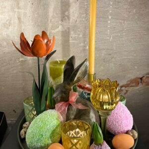Easter platter haas met strik