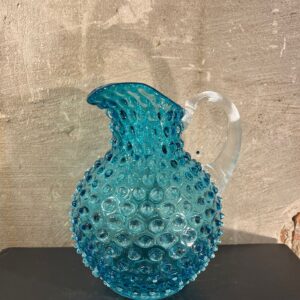 Karaf Aquamarine met wit handvat