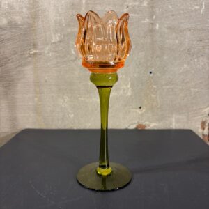 Tulpen waxinehouder peach middel