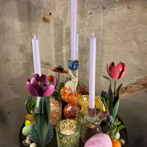 Easter platter met kandelaar haas