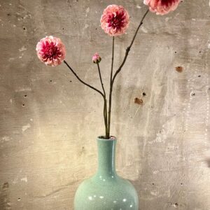 Zijden dahlia donker roze