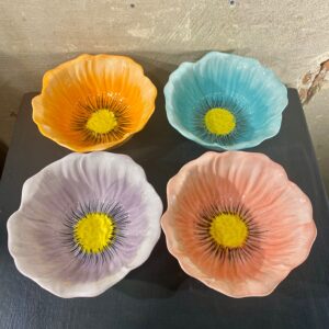 set poppy kommetjes mix van 4 kleuren