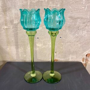 set tulpen waxines set van 2 kleur blauw