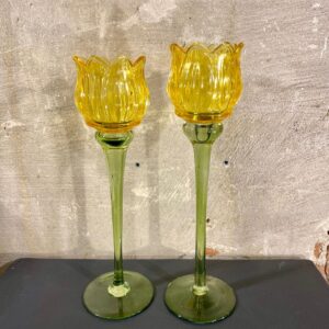 set tulpen waxines set van 2 kleur geel