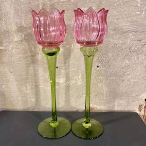 set tulpen waxines set van 2 kleur roze