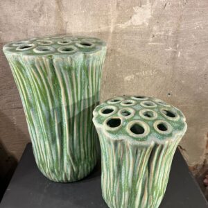 Lotus vaas zee groen setje