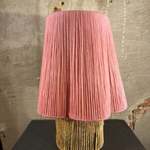 Zeegras lantaarn tafel model licht roze