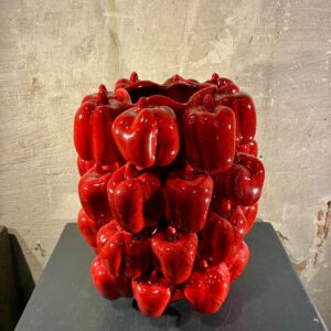 Paprika vaas rood