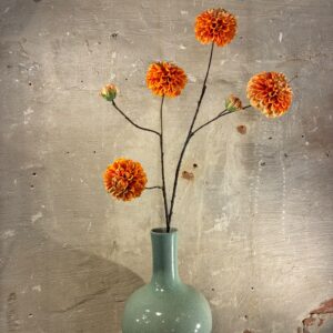 Zijden dahlia oranje