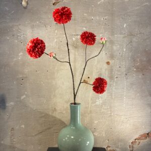Zijden dahlia rood