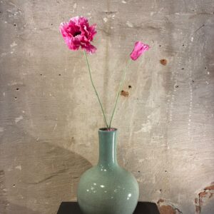 Zijden papaver roze