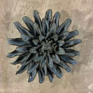 Muurbloem blue grey gerbera daisy