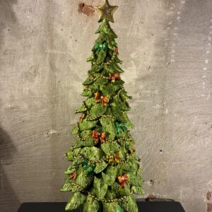 Resin kerstboom evergreen bow
