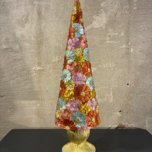 Resin kerstboom flower power